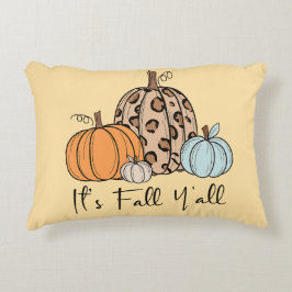 Trendy Fall Pumpkin | Zitat "It's Fall Y'all" Dekokissen