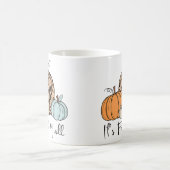 Trendy Fall Pumpkin | Zitat "It's Fall Y'all" Kaffeetasse (Mittel)