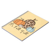 Trendy Fall Pumpkin | Zitat "It's Fall Y'all" Notizblock (Linke Seite)