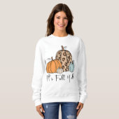 Trendy Fall Pumpkin | Zitat "It's Fall Y'all" Sweatshirt (Vorne ganz)