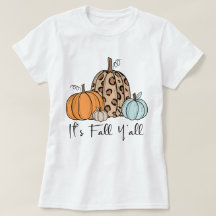 Trendy Fall Pumpkin | Zitat "It's Fall Y'all"