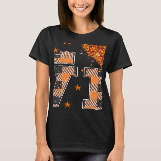 Trendy Fall Sunflower Teacher Paraeducator Liebe T-Shirt (Vorderseite)