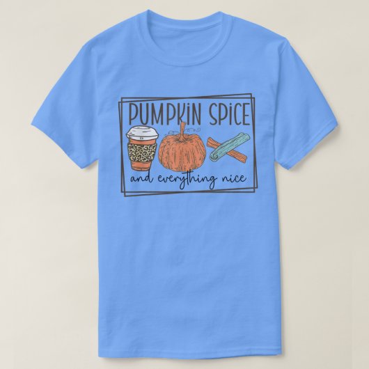 Trendy Fall Top Pumpkin Gewürz und alles Nizza (Design vorne)