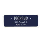 Trendy | Familie | Midnight Blue | RÜCKSENDEADRESS (Vorne)