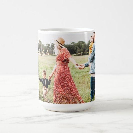 Trendy Family Erinnerungen Foto Tasse (Mittel)
