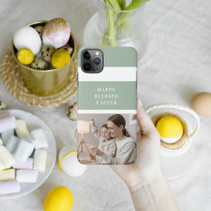 Trendy Family Foto   Grünes Glück gesegnete Ostern iPhone 11Pro Max Hülle