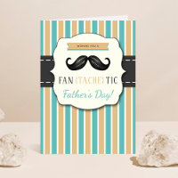Trendy (Fan-Tache-Tic) Mustache Vatertag Foto