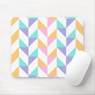 Trendy Farbige Geometrische Formen – Moderner Stil Mousepad
