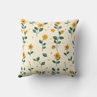 Trendy Farmhouse Stilvoll Girly Floral Green Yello Kissen