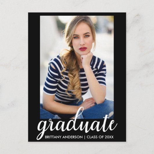 Trendy Fashion Abschluss Foto Ankündigung (Vorderseite)