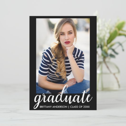 Trendy Fashion Abschluss Foto Ankündigung (Stehend Vorderseite)