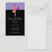 Trendy Fashion Boutique Retail Visitenkarte (Vorne/Hinten)