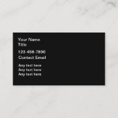 Trendy Fashion Business Cards Visitenkarte (Rückseite)