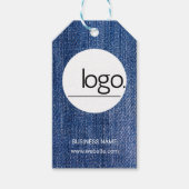 TRENDY FASHION DEMIN BLUE NATURAL Business LOGO Geschenkanhänger (Vorderseite)