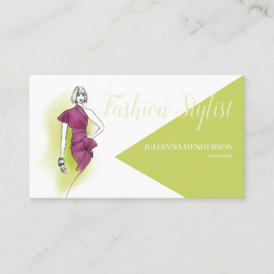 Trendy Fashion Design Visitenkarte