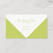 Trendy Fashion Design Visitenkarte (Rückseite)