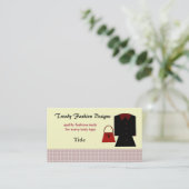 Trendy Fashion Designs Business Visitenkarte (Stehend Vorderseite)