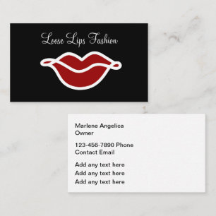 Trendy Fashion Makeup Beauty Theme Visitenkarte