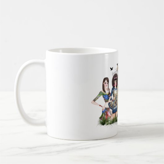 Trendy Fashion Modelle Kaffeetasse (Links)