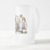 Trendy Fashion Modelle Mattglas Bierglas (VorderseiteRechts)