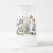 Trendy Fashion Modelle Mattglas Bierglas (Mittel)