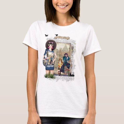 Trendy Fashion Modelle T-Shirt (Vorderseite)