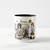 Trendy Fashion Modelle Zweifarbige Tasse (Mittel)
