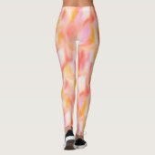 Trendy Fashion Modern Light Pink Yellow Gefärbte K Leggings (Rückseite)