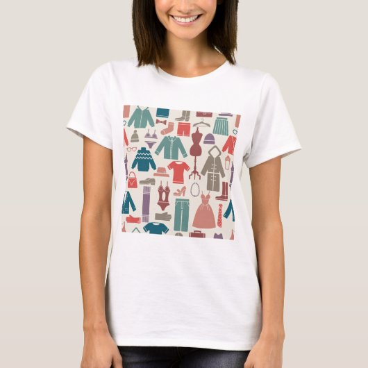 Trendy Fashion Pattern Stilvolle Kleidung Grafik T-Shirt (Vorderseite)