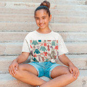 Trendy Fashion Pattern Stilvolle Kleidung Grafik T-Shirt