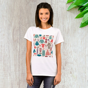 Trendy Fashion Pattern Stilvolle Kleidung Grafik T-Shirt