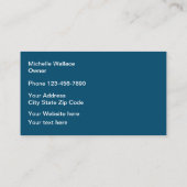 Trendy Fashion Theme Visitenkarte (Rückseite)