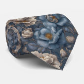 Trendy Fathers Day Gardenias Flower Krawatte (Gerollt)