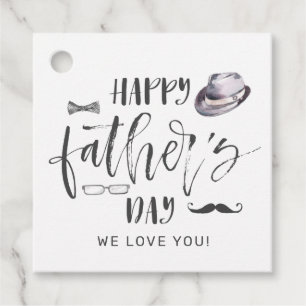 Trendy Father's Day Gift Tags Geschenkanhänger