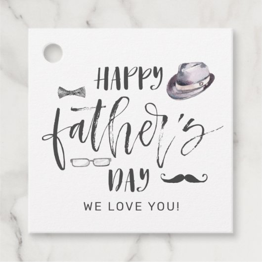 Trendy Father's Day Gift Tags Geschenkanhänger (Vorderseite)