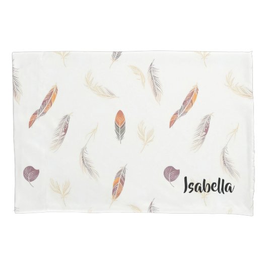 Trendy Feathers Luxury Boho Collection Kissenbezug (Vorderseite)