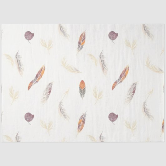 Trendy Feathers Luxury Boho Collection Seidenpapier (Vorderseite)