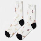 Trendy Feathers Luxury Boho Collection Socken (Linkes Detail)
