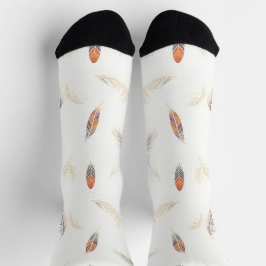 Trendy Feathers Luxury Boho Collection Socken (Oben)
