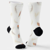 Trendy Feathers Luxury Boho Collection Socken (Gewinkelt)