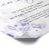 Trendy Feder lila staubig blue in Love Memory Poster (Ecke)