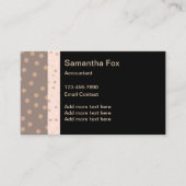 Trendy Female Accountant Stilvolle Visitenkarte (Vorderseite)