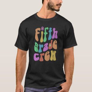 Trendy Fifth Grad Crew Teacher Hello 5th Gr Vinta T-Shirt