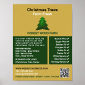 Trendy Fir Tree Design, Verkauf von Weihnachtsbaum Poster (Vorne)