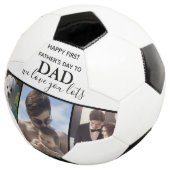 Trendy First Vatertag Foto Fußball Ball (Dreiviertel)