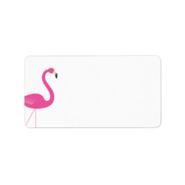 Trendy Flamingo Address Label Adressaufkleber