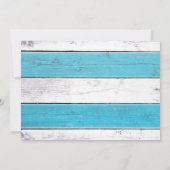 Trendy Flamingo Striped Baby Dusche Einladung (Rückseite)