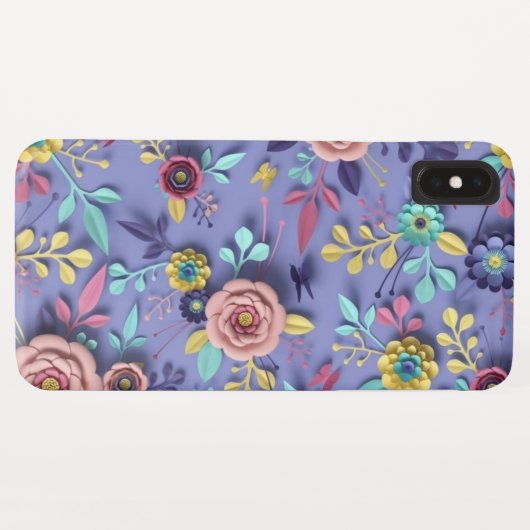 Trendy Floral Case-Mate iPhone Case (Rückseite (Horizontal))