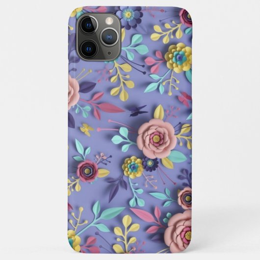 Trendy Floral Case-Mate iPhone Case (Rückseite)