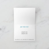 Trendy Floral Danky Card Dankeskarte (Innenseite)